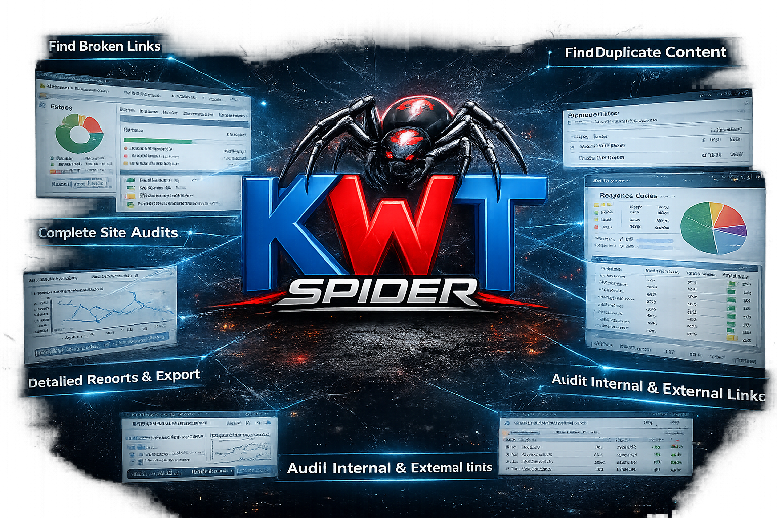 KWT Spider GEO and AI Overviews citation score audit screenshot