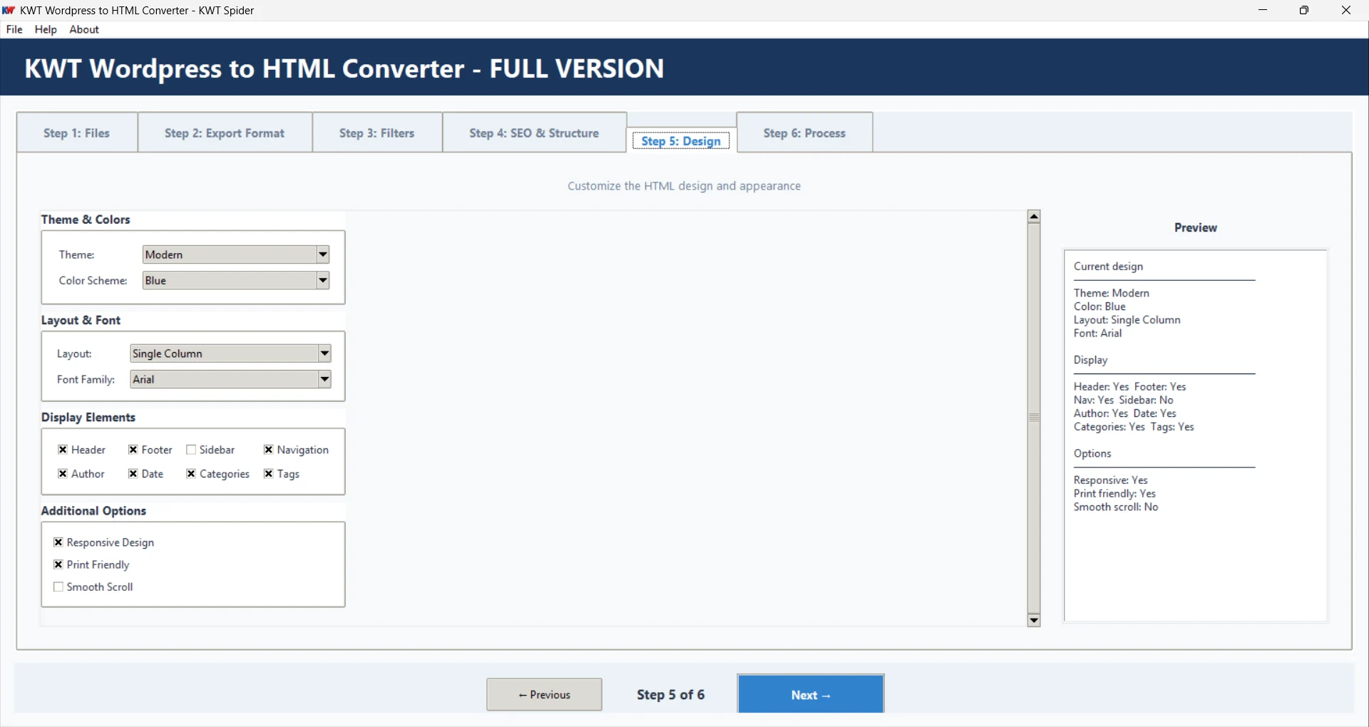 Step 5:Design customization